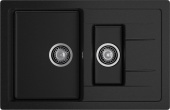Фото товара: GranFest QUADRO GF-Q-775 KL, мойка, мрамор, черный