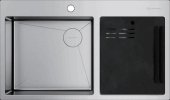 Фото товара: Omoikiri Akisame 86-2 Side-IN, мойка, нержавеющая сталь