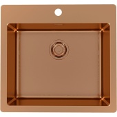 Фото товара: ALVEUS PURE MONARCH 70 new COPPER FS, мойка, нержавеющая сталь (с выпуском без сифона)
