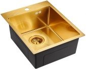 Фото товара: Emar EMB-128A PVD Nano Golden, мойка, нержавеющая сталь, золото