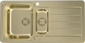 Фото товара: ALVEUS LINE MONARCH 10 GOLD, мойка, нерж.сталь, золотой (в компл. с выпуском без сифона)