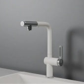 Фото товара: GRANULA 8169 смеситель, гранит, арктик (белый)