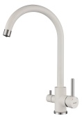Фото товара: GranFest GF-Z-5420, смеситель, гранит, белый