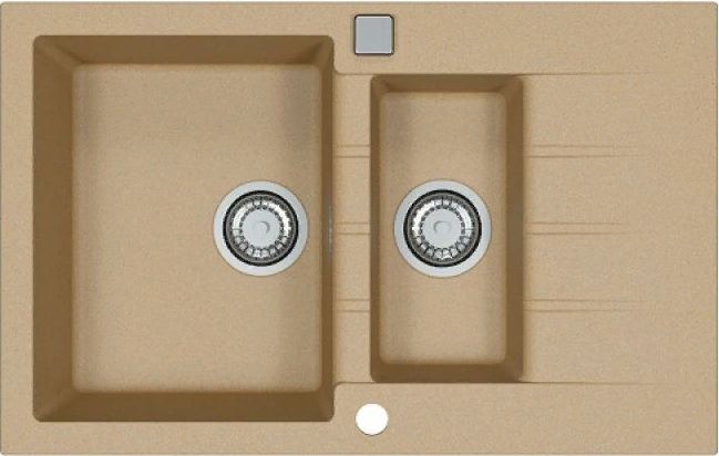 Фото товара: ALVEUS GRANITAL CADIT 70 BEIGE - G55, мойка, гранит, бежевый (в комплекте с сифоном 1132822)