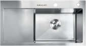 Фото товара: AMALET 7848R-STR-ST, мойка, нержавеющая сталь, сатин
