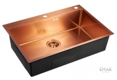 Фото товара: Emar EMB-125A PVD Nano Coppery, мойка, нержавеющая сталь, медь