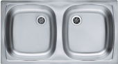 Фото товара: ALVEUS BASIC 160 NAT-60, мойка, нержавеющая сталь (в комплекте с сифоном 1071240)