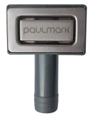 Фото товара: Paulmark PM22-GM, перелив прямоугольный с логотипом, вороненая сталь