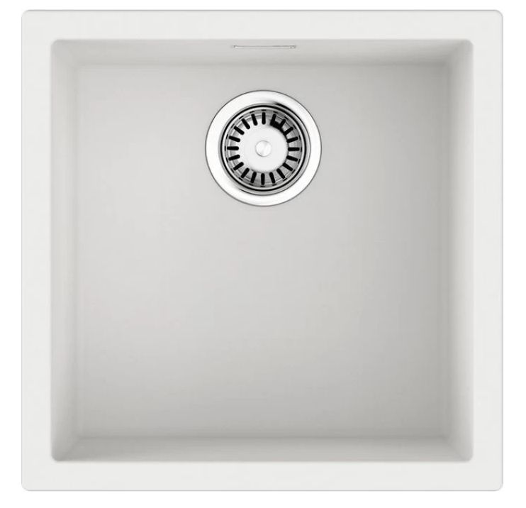 Фото товара: Omoikiri Yamakawa 45T-Integra-WH, мойка, гранит, белый