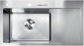 Фото товара: AMALET 7848L-STR-ST, мойка, нержавеющая сталь, сатин