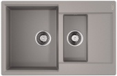Фото товара: Omoikiri Daisen 78-2T-GR, мойка, гранит, leningrad grey
