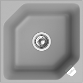 Фото товара: Rivelato LOCUS LS-50 grigio metallizzat, мойка, гранит, серый металлик
