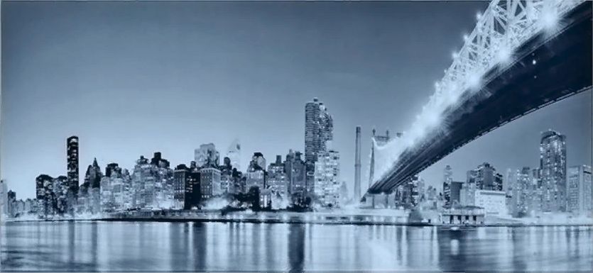 Фото товара: Maunfeld стекло к вытяжке Berford 60 с декором "Город"