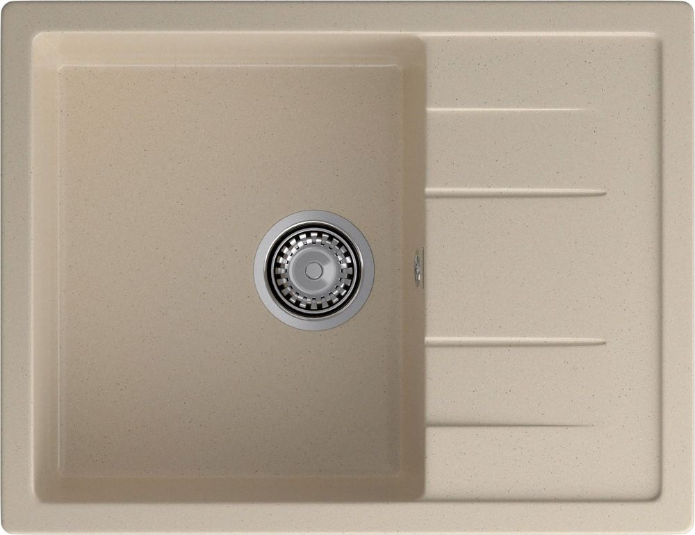 Фото товара: GranFest QUADRO GF-Q-650 L, мойка, мрамор, кашемир