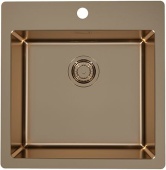 Фото товара: ALVEUS PURE MONARCH 30 new COPPER FS, мойка, нержавеющая сталь (с выпуском без сифона)