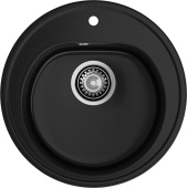 Фото товара: GranFest RONDO GF-R-510, мойка, мрамор, черный
