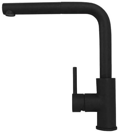 Фото товара: ALVEUS ZEOS P MONARCH BLACK MATT, смеситель, черный матовый