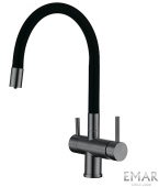 Фото товара: Emar EC-3015 PVD Dark, смеситель, вороненая сталь