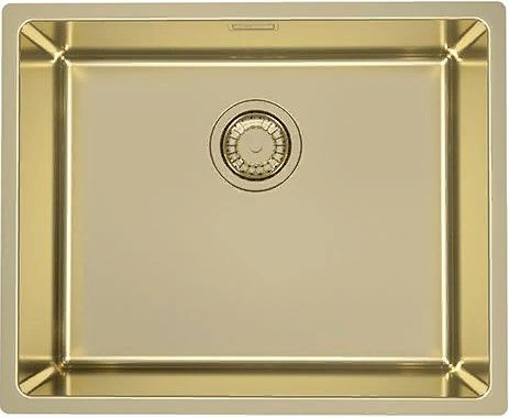 Фото товара: ALVEUS KOMBINO 50 MONARCH GOLD SAT-90, мойка, нержавеющая сталь, золото