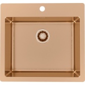 Фото товара: ALVEUS PURE MONARCH 70 new BRONZE FS, мойка, нержавеющая сталь (с выпуском без сифона)