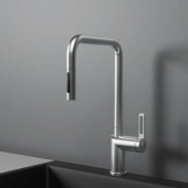 Фото товара: GRANULA 8173 смеситель, гранит, нержавеющая сталь