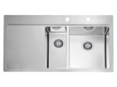 Фото товара: ALVEUS PURE 60R new KMB-90, мойка, нержавеющая сталь, правая (в комплекте с сифоном 1148993)