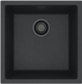 Фото товара: ALVEUS OMNI 20 GRANITAL DEEP BLACK-G90 BE, мойка, гранит, черный матовый (в комп. с сифоном 1148151)