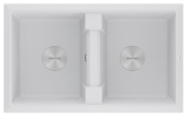 Фото товара: Paulmark TANDEM 80/2, мойка, гранит, белый