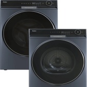 Фото товара: Haier стирка HW120-BD14397SU1 + сушка HD100-A3397SU1 + соед.эл CKS-2