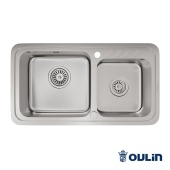 Фото товара: Oulin OL-H9903 (F&P), мойка, нержавеющая сталь сатин