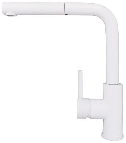 Фото товара: ALVEUS ZEOS P MONARCH WHITE MATT, смеситель, белый матовый