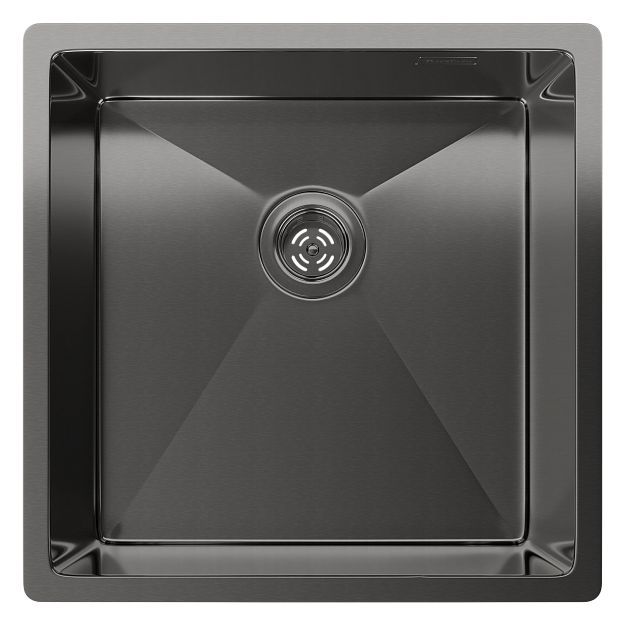 Фото товара: Rivelato RINOX 4444 UN PVD black, мойка, нержавеющая сталь, черный