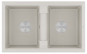 Фото товара: Paulmark TANDEM 80/2, мойка, гранит, серый
