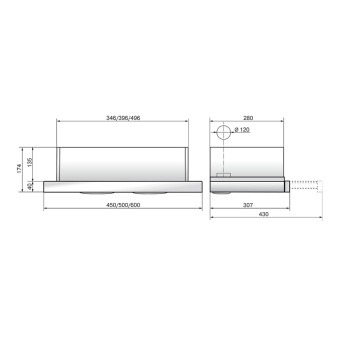 Детальное фото товара: Elikor Интегра 60П-400-В2Л черный/черн.