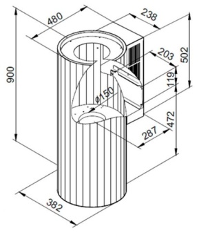 Детальное фото товара: Maunfeld Adelaide 39 Wall Pink gold