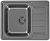 Фото товара: ALVEUS LINE MONARCH 110 ANTHRACITE, мойка, нерж.сталь, антрацит ( в комплекте с выпуском и сифоном)