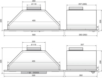 Детальное фото товара: Elikor Блок врезной 52Н-400-П3Д нерж