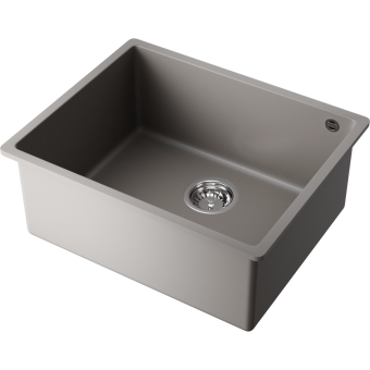 Детальное фото товара: Omoikiri Bosen 54-U-GR, мойка, гранит, leningrad grey