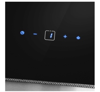 Детальное фото товара: Maunfeld MERSEY 60 нержавеющая сталь/черное стекло