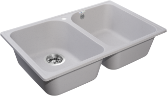 Детальное фото товара: GranFest QUARZ GF-Z15, мойка, гранит, серый
