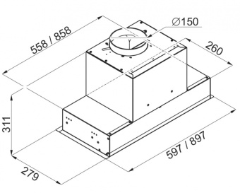 Детальное фото товара: Maunfeld FANTASY 60 ЧЕРНЫЙ