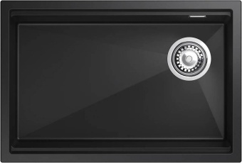 Детальное фото товара: Rivelato LINO LN-654-R nero, мойка, гранит, черный