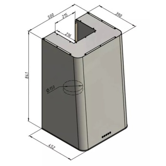 Детальное фото товара: Elikor MIX 50П-650-Э3Д антрацит/срб