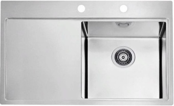 Детальное фото товара: ALVEUS PURE 40R KMB 90, мойка, нержавеющая сталь, правая