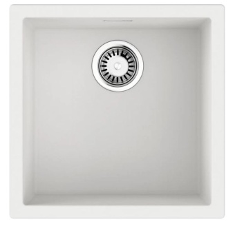 Детальное фото товара: Omoikiri Yamakawa 45T-Integra-WH, мойка, гранит, белый