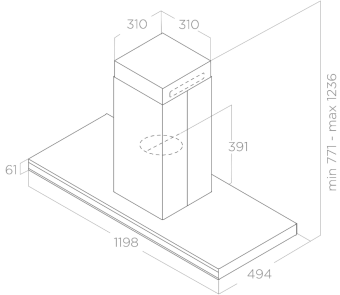 Детальное фото товара: ELICA ELEMENT ISL @ IXBL/A/120