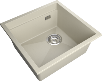 Детальное фото товара: Rivelato LINO LN-454-R beige scuro, мойка, гранит, тёмно-бежевый