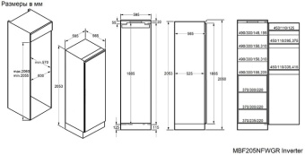 Детальное фото товара: Maunfeld MBF205NFWGR Inverter