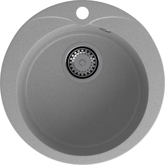 Детальное фото товара: GranFest RONDO GF-R-480, мойка, мрамор, серый