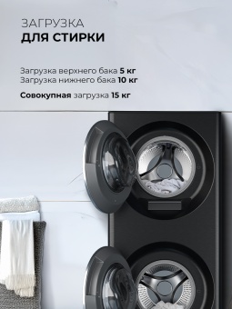 Детальное фото товара: LEX LWM10714LuxIDD стирально-сушильная машина с двумя барабанами